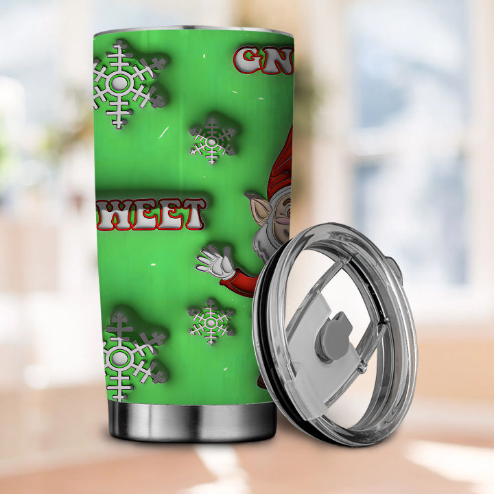 Elf Tumbler, Christmas Cup, Elf Cup, 20 ounce Tumbler