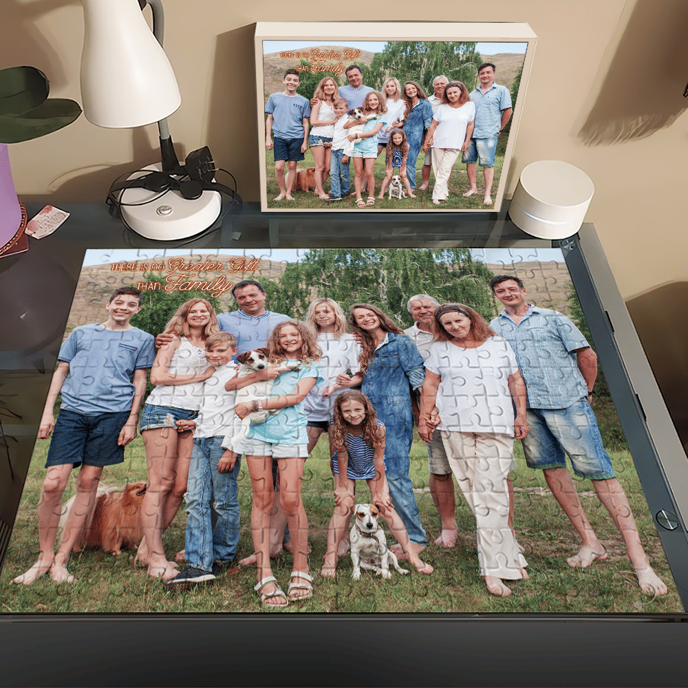 Custom Jigsaw Puzzle - FAMILY Jigsaw Puzzle from Photo - Custom Quote ...