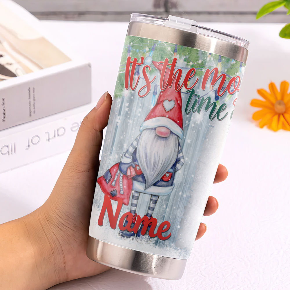 Custom Christmas Tumbler - It's the Most Wonderful Time - Great