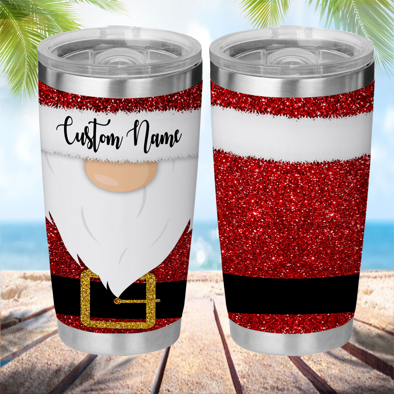 Christmas Gnome - Merry Christmas Holiday Tumbler with Lid, Christmas Coffee  Mug 20 oz Christmas Tree Santa