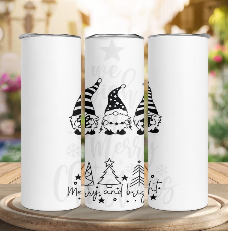 Custom Christmas Gnome Tumbler w/Straw, Winter Tumbler, Christmas Gift –  Murrers Monograms and More