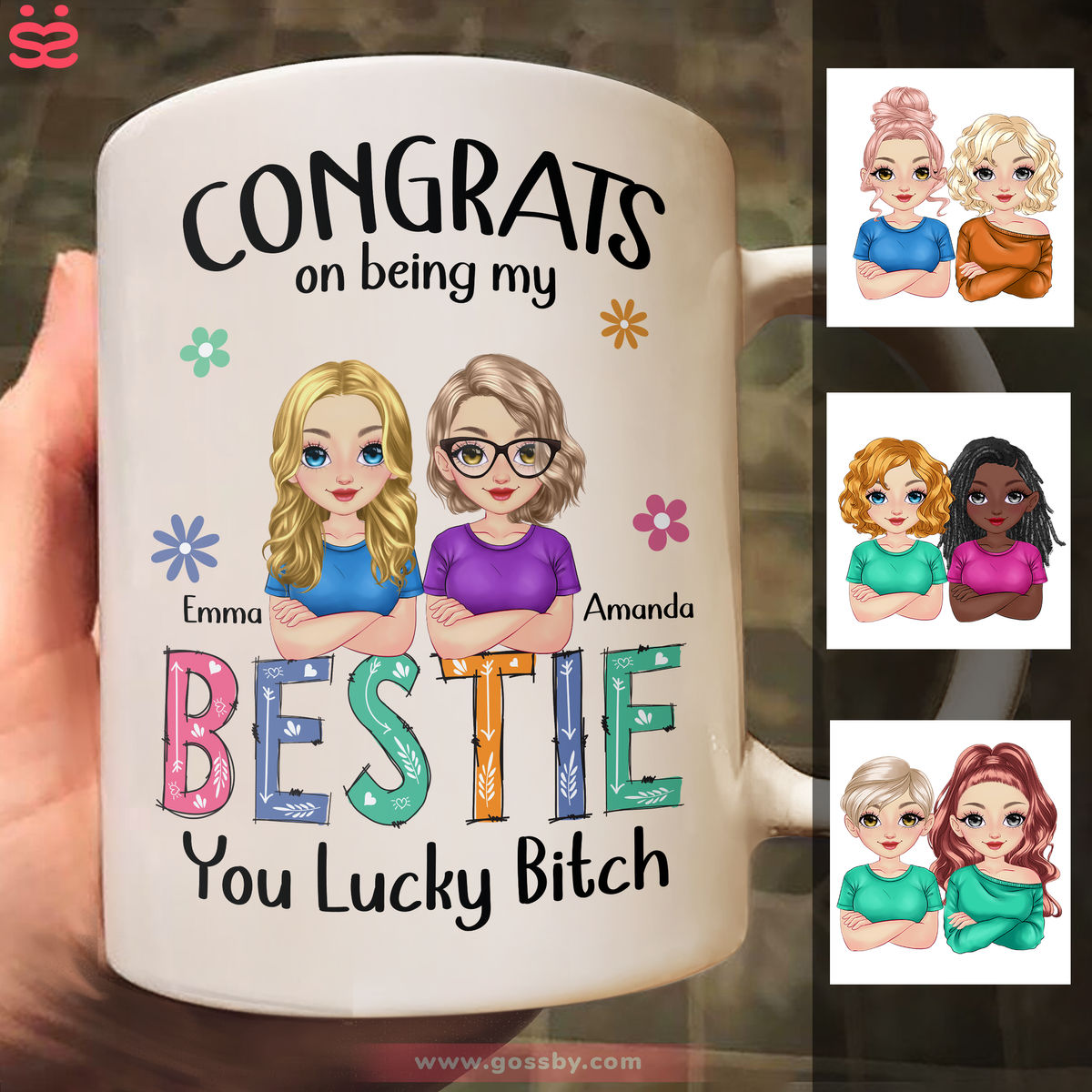 Brother/Sisters/Friends - Congrats on being my Brother - Personalized Mug_1