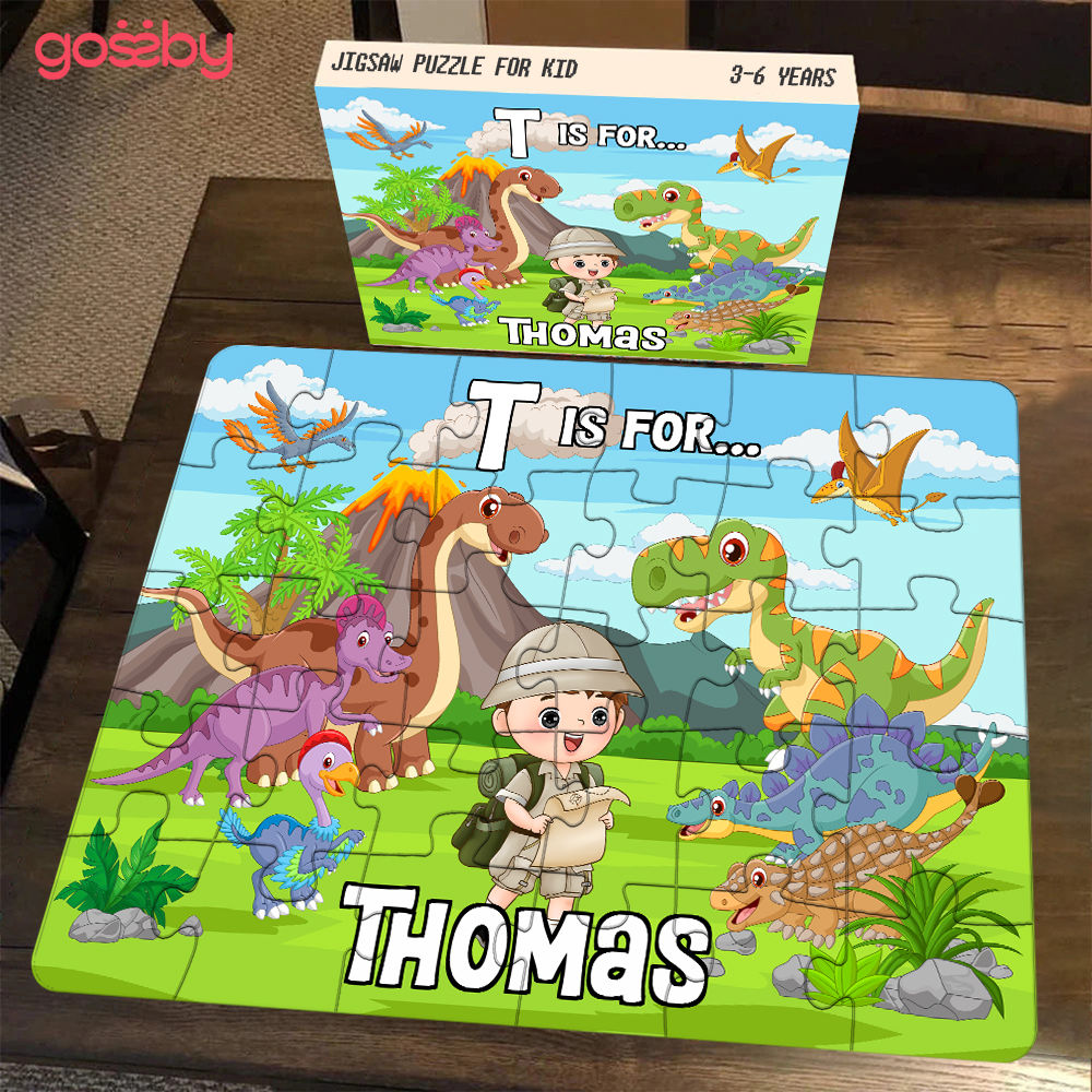 Personalized Jigsaw Puzzles - Cute Animals and Kids - Gift for Kids -  Christmas Gift 2023