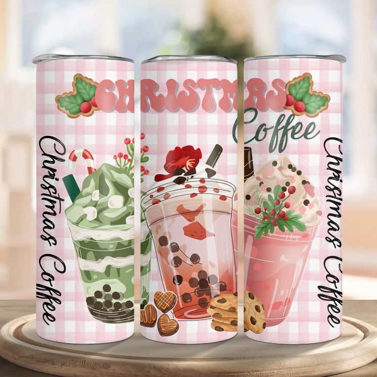 Christmas Boba Tea - Christmas Tumbler , 20Oz Lids Insulated Mug, Jars  Drinking Water Travel Tumbler for Christmas