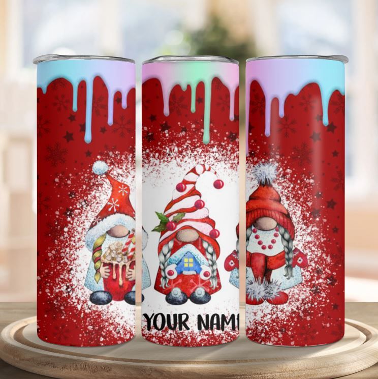 Custom Christmas Tumbler - Eat Drink & Be Merry - Great Gift! – Sunny Box