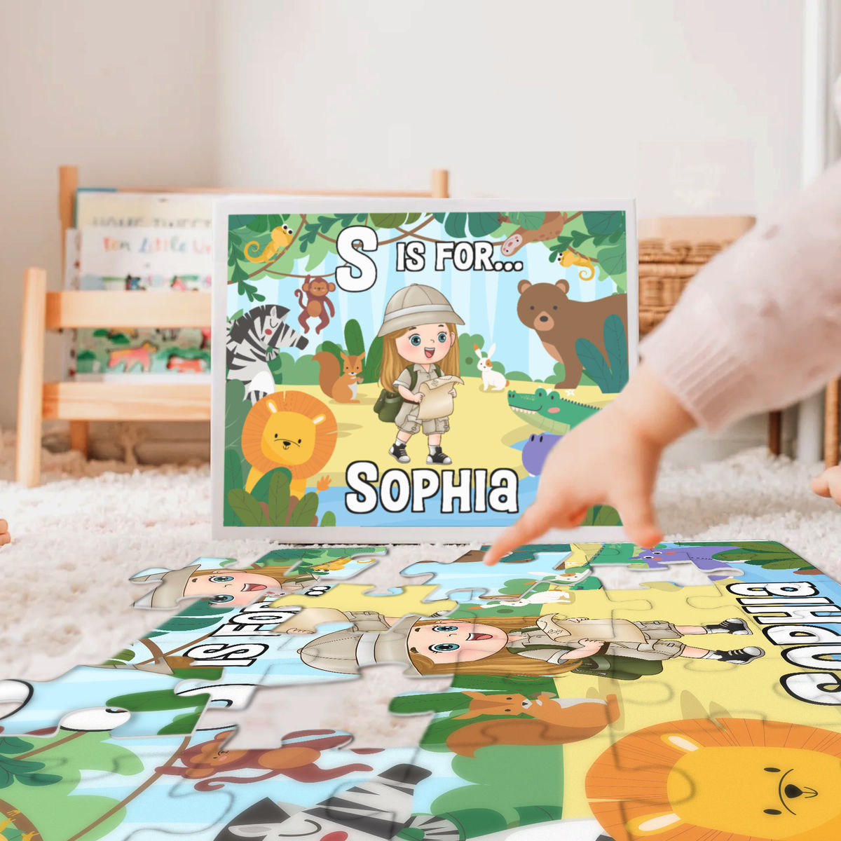 Jigsaw Puzzle Personalized - Personalized Puzzle My name is ... | Gift for Kids - Trendy 2024_Zoo - Personalized Puzzle_1