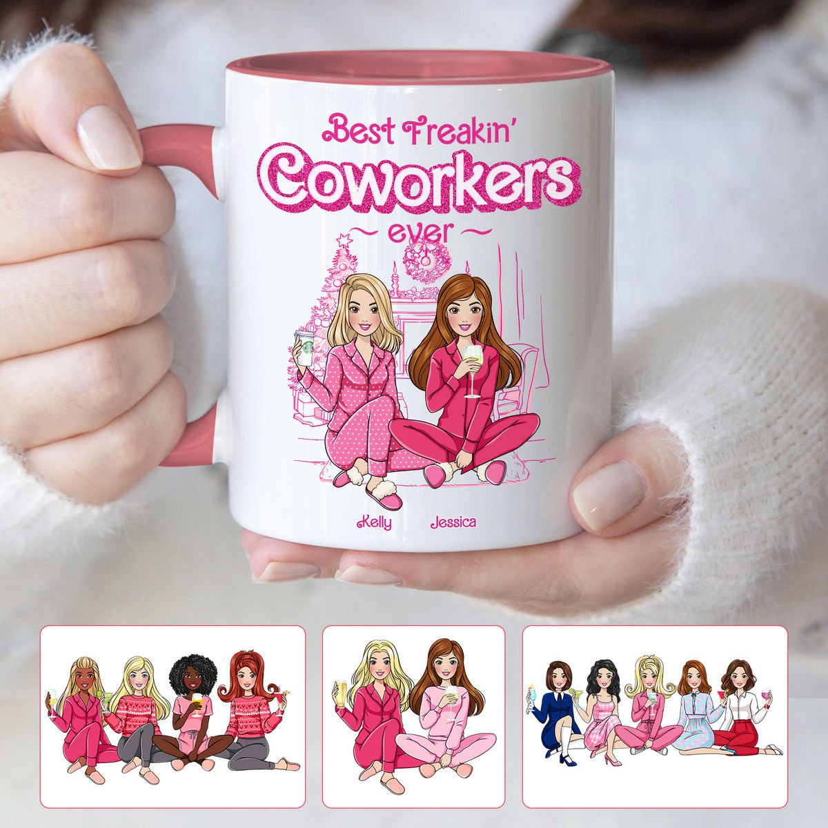 Coworkers Mug - Best Freakin Coworkers Ever (v3) - Farewell Gifts - Birthday Gifts, Christmas Gifts For Coworkers - Personalized Mug