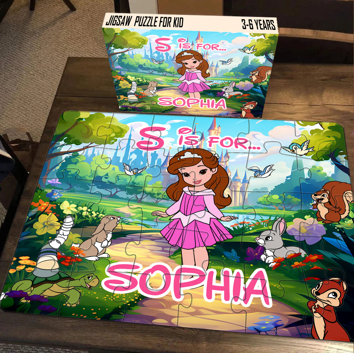 Personalized Puzzle - Jigsaw Puzzle Personalized - Personalized Princess Puzzle - Gift for Kids - Christmas Gift 2023 - Trendy 2023 (58115)_4