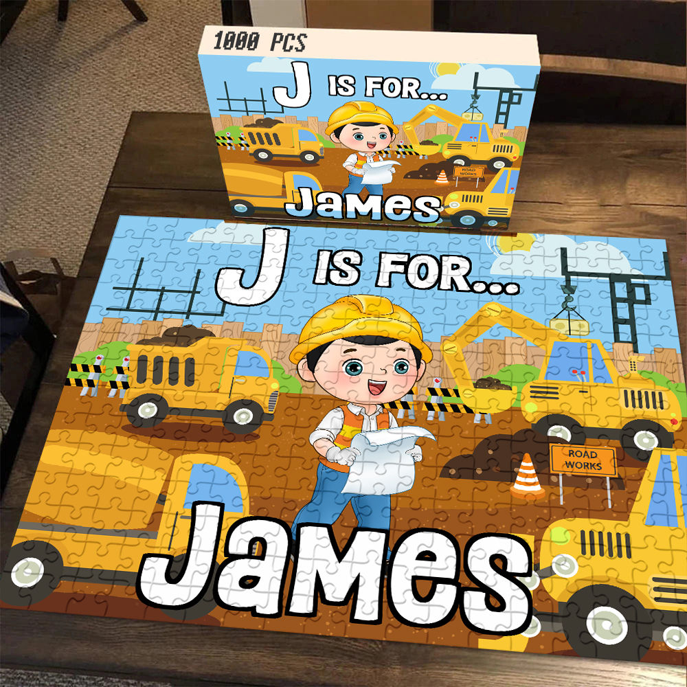 Personalized Puzzle - Jigsaw Puzzle Personalized - Personalized Construction Puzzle, Personalized Puzzle for kids , Gift for kids, gift for birthday_2