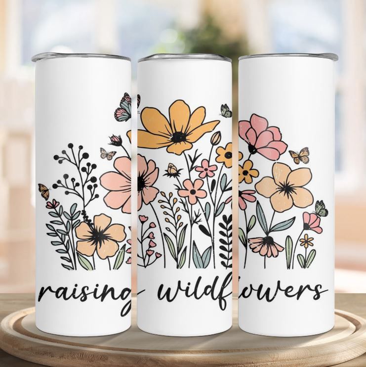 Vintage Flowers - Floral Print Insulated Stainless Steel Tumbler - Coffee  Mug with Lid - Tea Cup for Travel- Nature Themed, Plant Lovers - Travel  Mug