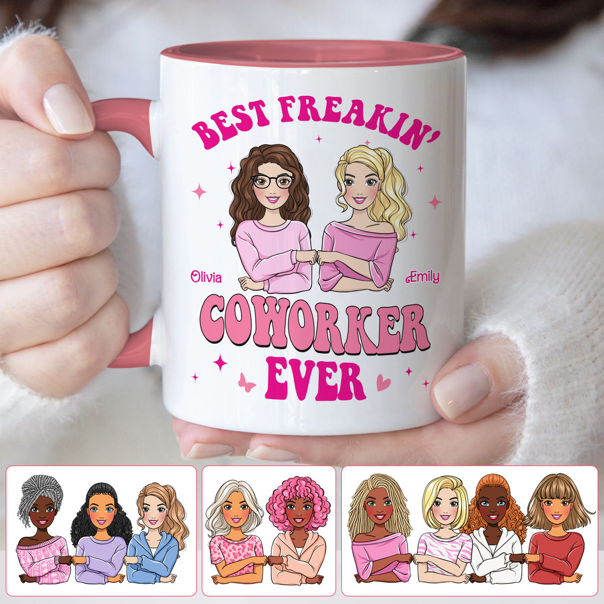 Christmas Gifts For Her - The Best Glass Tumbler Ever - Pink Dolls - In Our  Bestie Era - Gift For Best Friends, BFF, Sisters, Coworkers (F)