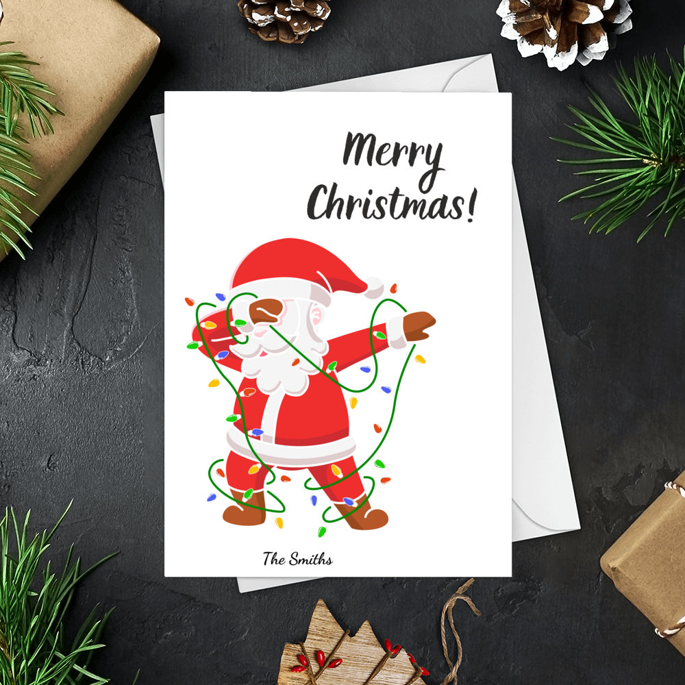 Personalized Card - Trending Christmas Card - Christmas Card - Santa Card, Merry Christmas, Card From Santa Christmas