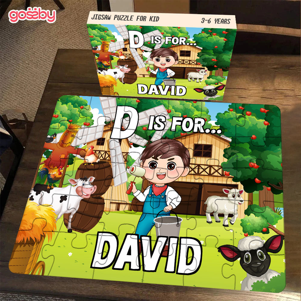 Jigsaw Puzzle Personalized - My name is ... | Gift for Kids - Trendy ...