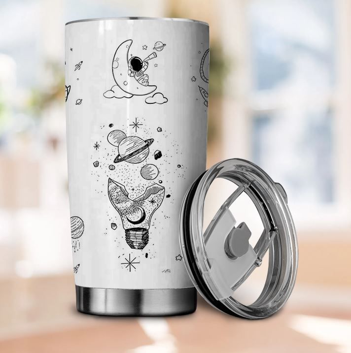 Astronaut Tumbler - Astronaut Tumbler Space Explorer Galaxy Coffee Cup  Insulated Travel Mug For Him 20oz Novelty Astronomy Tumblers Space Men Gift  For Astronauts Stainless Steel Cups 41612 41613