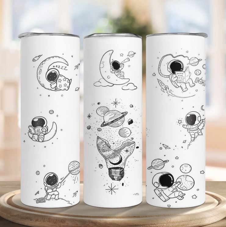 Astronaut Tumbler - Astronaut Tumbler Space Explorer Galaxy Coffee Cup  Insulated Travel Mug For Him 20oz Novelty