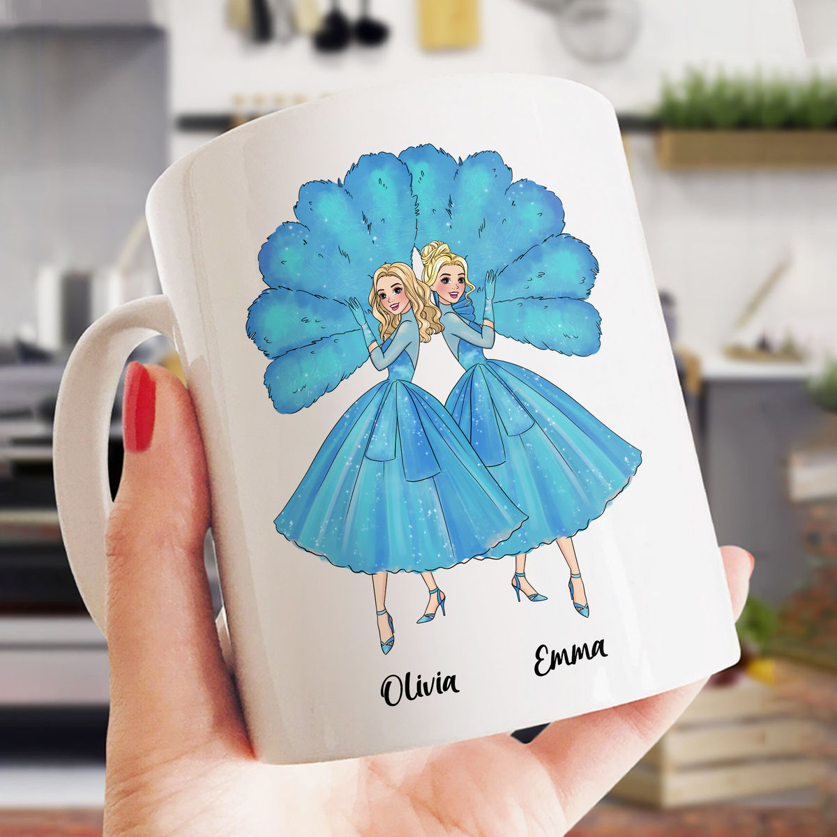 Personalized Mug For Sisters - Sisters Sisters - White Christmas - In our sister era - Personalized Mug_1