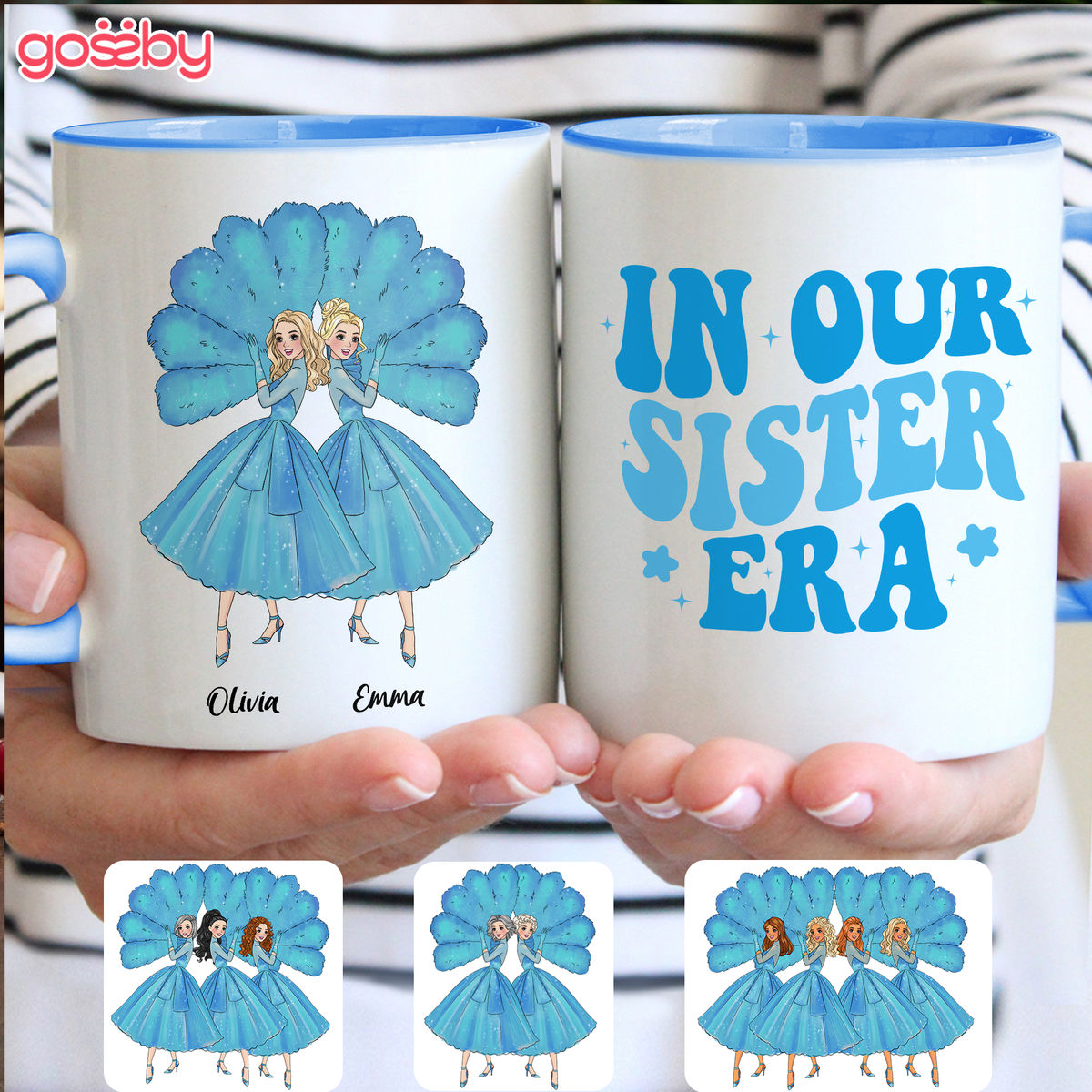 Personalized Mug - Personalized Mug For Sisters - Sisters Sisters - White Christmas - In our sister era_2