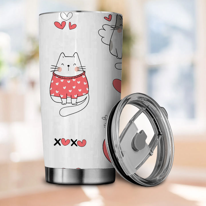 Insulated Coffee Tumbler Cup With Sliding Lid Need Coffee Right Meow 20 Oz Cute  Funny Gift for Sister, Wife, or Favorite Cat Lady 