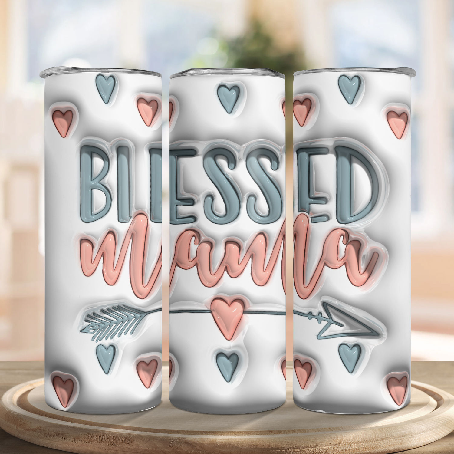 Blessed Mom Tumbler — Reigning Cups LLC