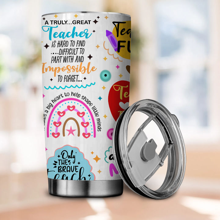 TGIF #Teacherlife – Engraved Teacher Appreciation Tumbler, Babysitter Gift,  Teacher Gift Mug – 3C Etching LTD