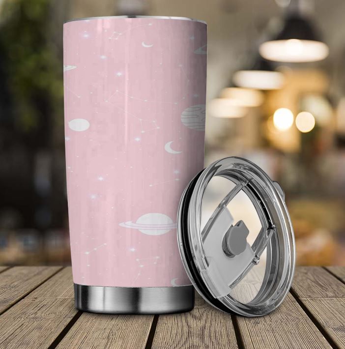 Pink Cute Stainless Steel Travel Mug