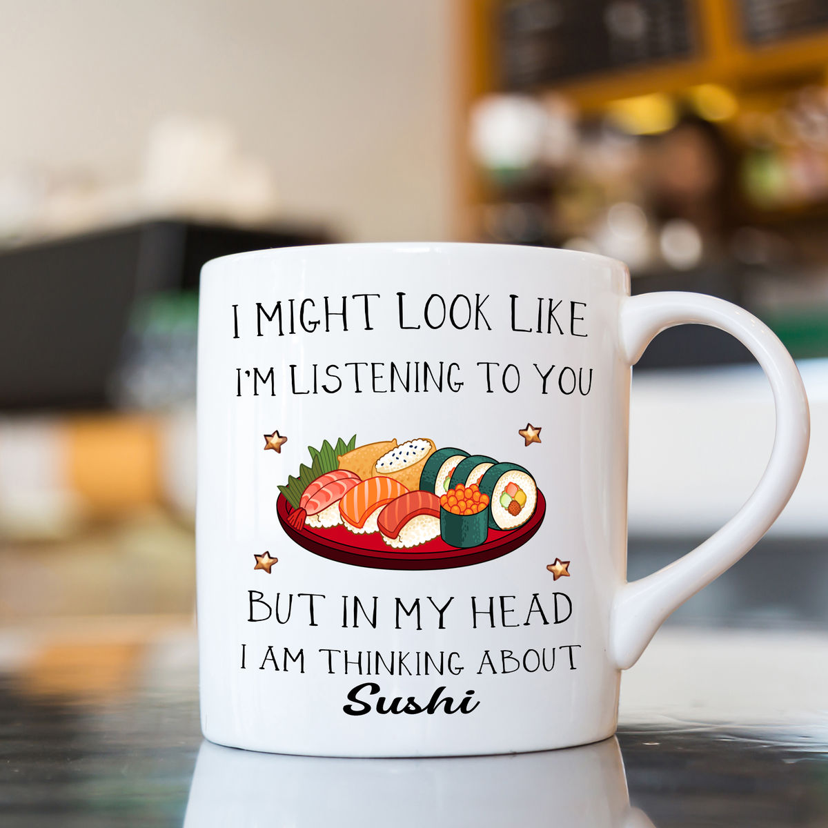 Sushi Mug - Cute Sushi Mug, Funny Sushi Gifts, Sushi Lover Gift