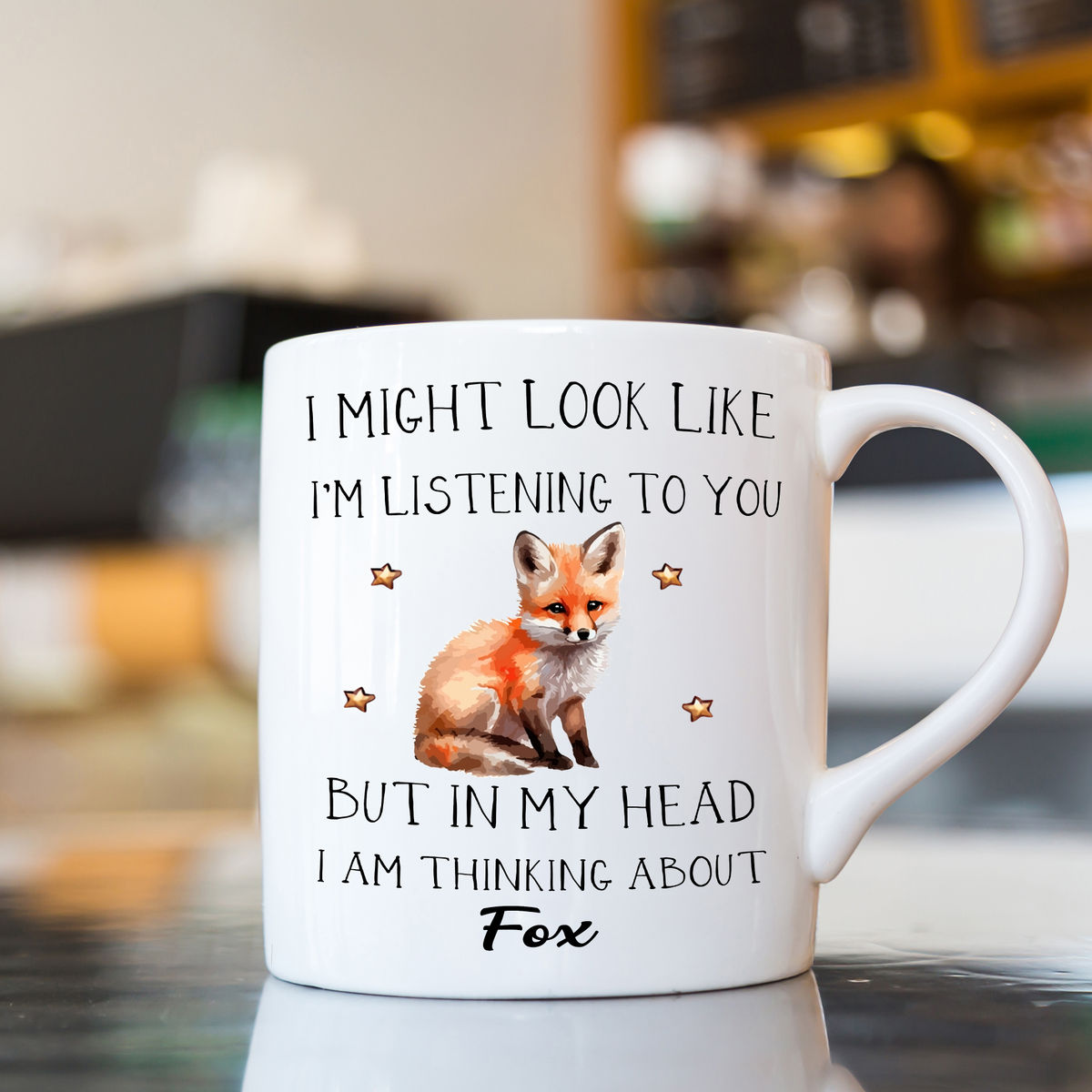 Cute Fox Cup,Fox Coffee Mug,Fox lover gift,Funny Fox Gifts,Fox gift idea,Fox birthday Gift,Funny Fox Mug 42476