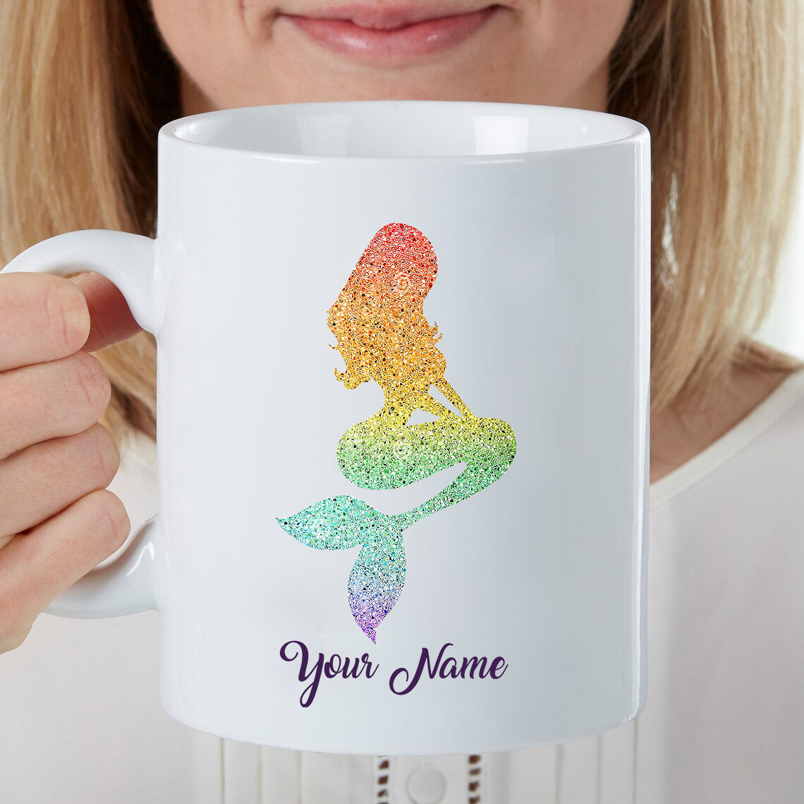 Mermaid Mug - Mermaid gift women,Mermaid tail mug, Mermaid tail cup, Mermaid tail gift, Mermaid lover cup, Mermaid lover mug, Mermaid lover gift, Mermaid Coffee Mug, Mermaid Coffee Cup 42503_2