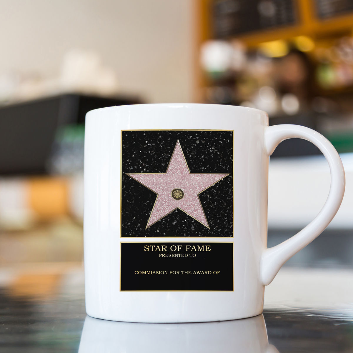 Hollywood star mug - Personalized Hollywood Star mug, Walk of Fame Coffee mug, Movie Award mug, Star Award tea cup, Hollywood Celebrity mug42510_2