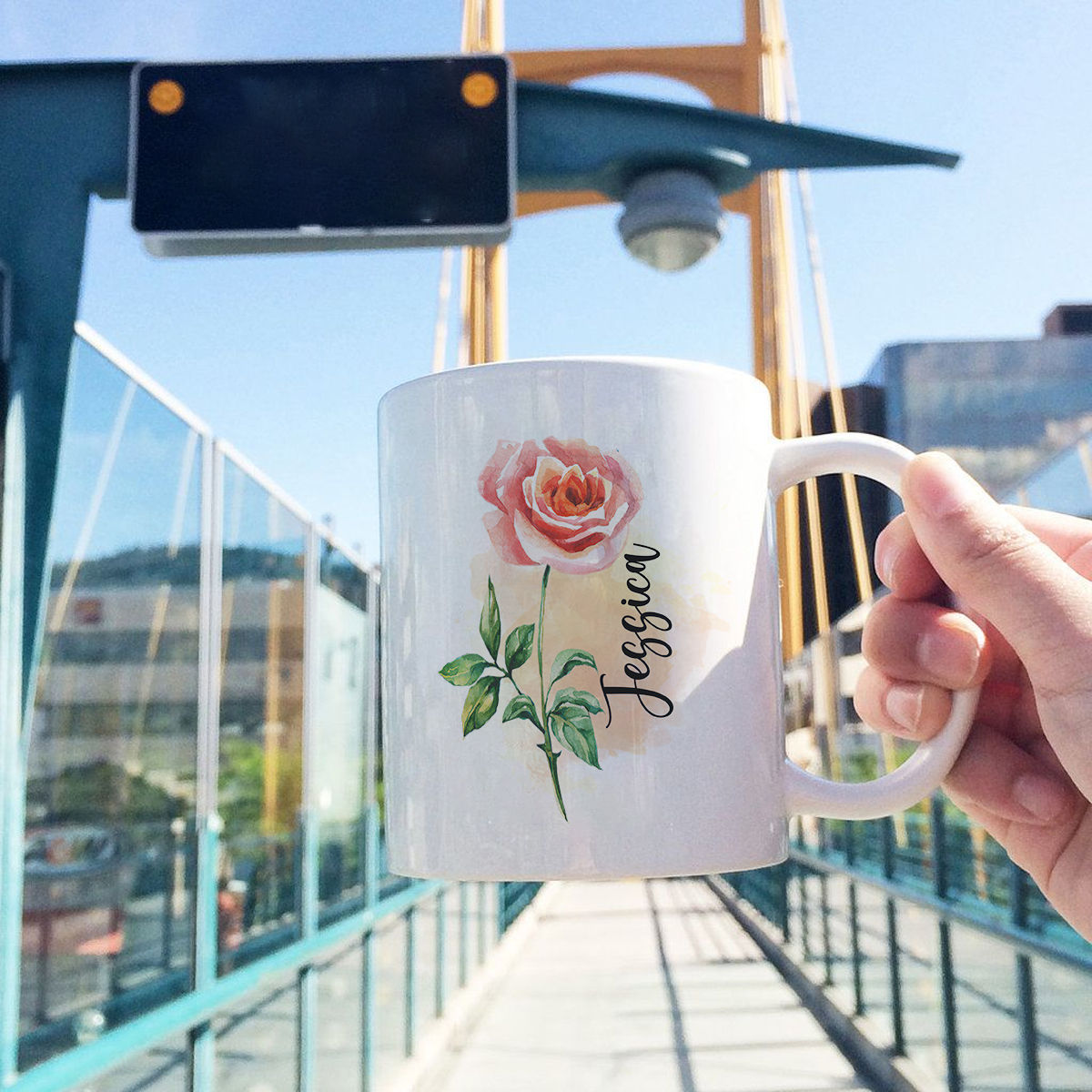 Flower Mug - Personalized Flower Mug, Blooming Rose Mug, Mug Lovers Gift for Friends, Love Coffee Mug 42577_2