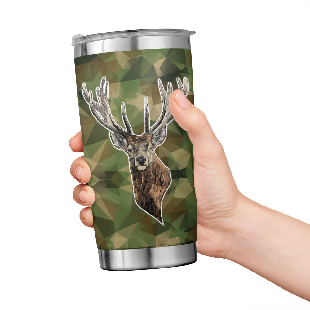 Sunrise Hunting Tumbler, Custom Mens Design Geese Deer Season, Resin Epoxy Tumbler  Cup Travel Coffee Wine Kids Water Bottle 