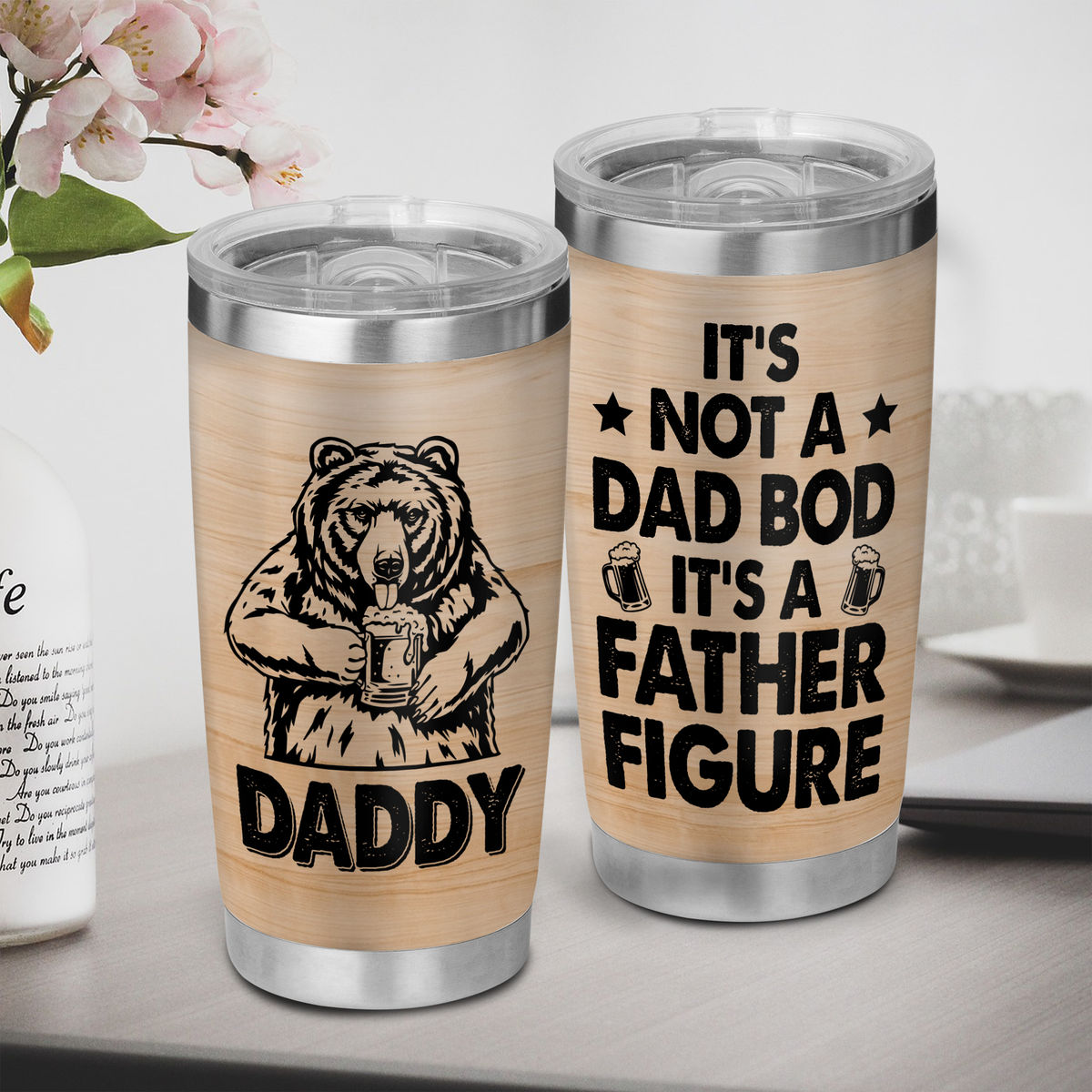 Patriotic Best Dad Ever - 20 oz Skinny Tumbler - Monkeyshine Apparel and  Gifts