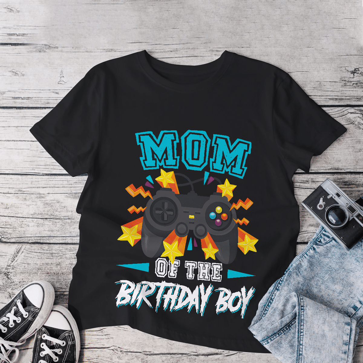 Mom of the Birthday Boy Shirt, Mother's Day Shirt, Gamer Mom Shirt