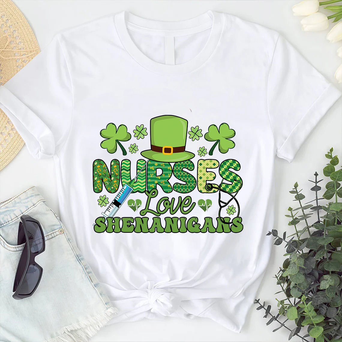 Love Nurse Shirt, Nurse T-shirt, Nurse Tees, Cute Nurse Shirts