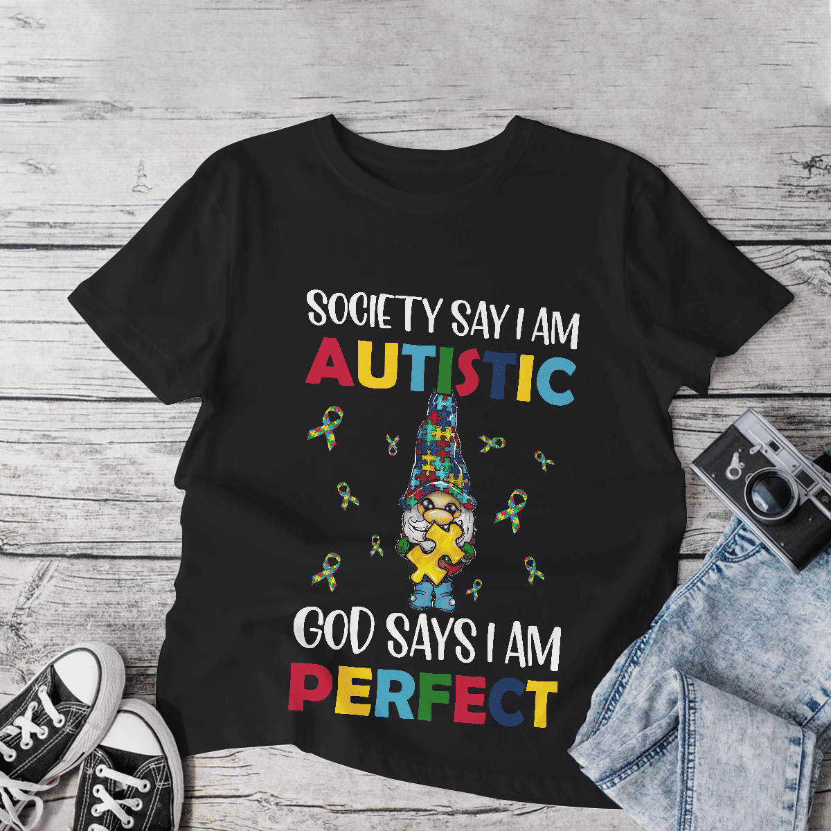 Autism Awareness Shirt - God Says I Am Perfect Shirt Autism Awareness Shirt - God Says I Am Perfect Shirt