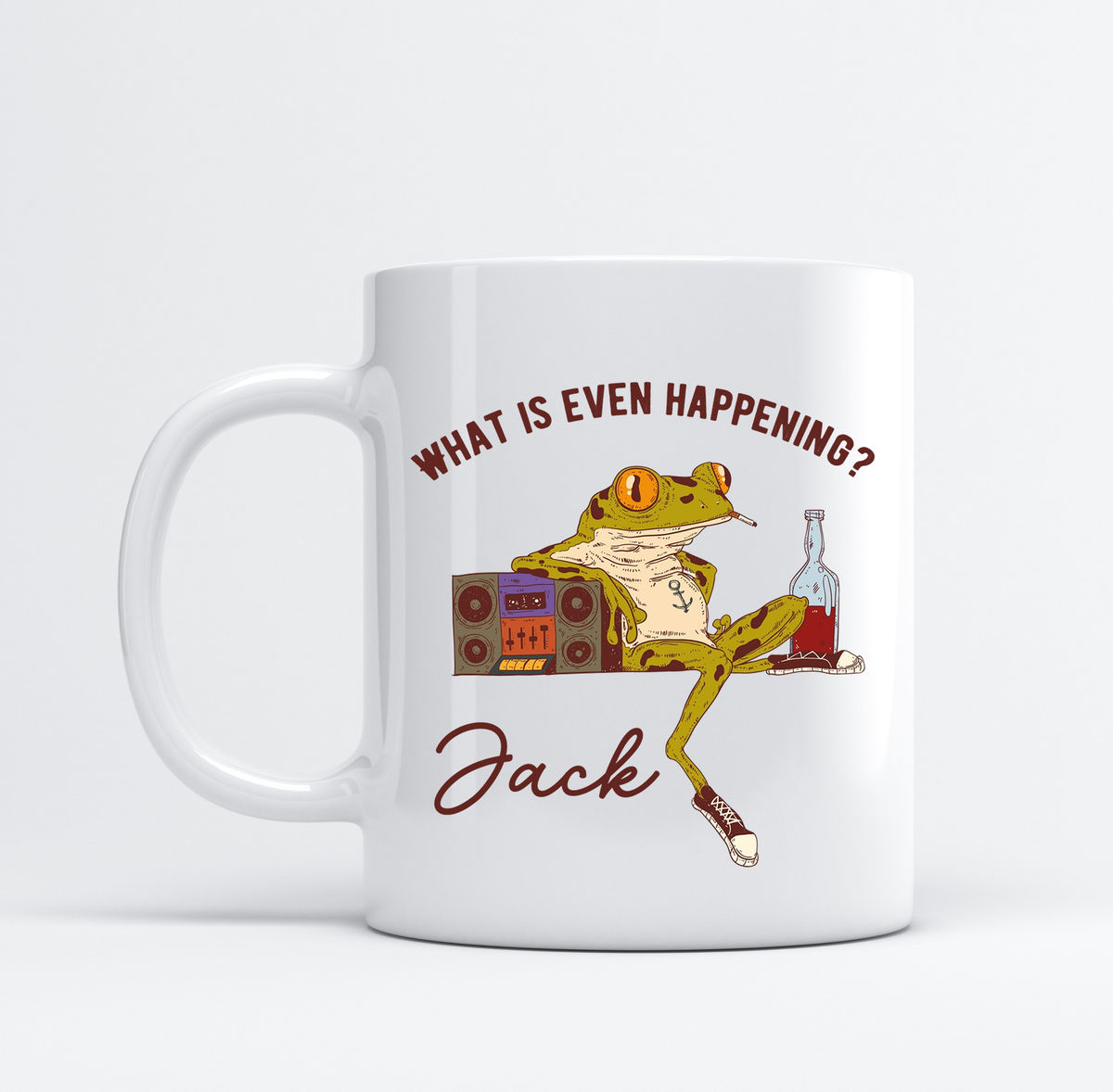 Frog mug - Funny Frog Mug, What is even happening Mug, Mug Lovers Gift for Friends, Love Frog Coffee Mug 42794_3