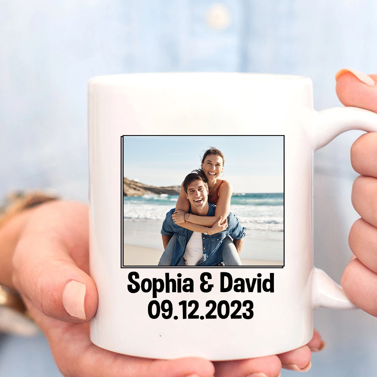 Family Photo Personalized Coffee Mugs