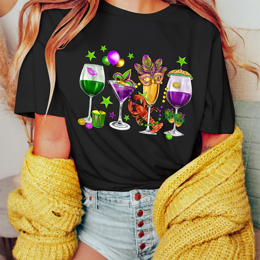  Womens Mardi Gras Tops,Mardi Gras Shirts for Women