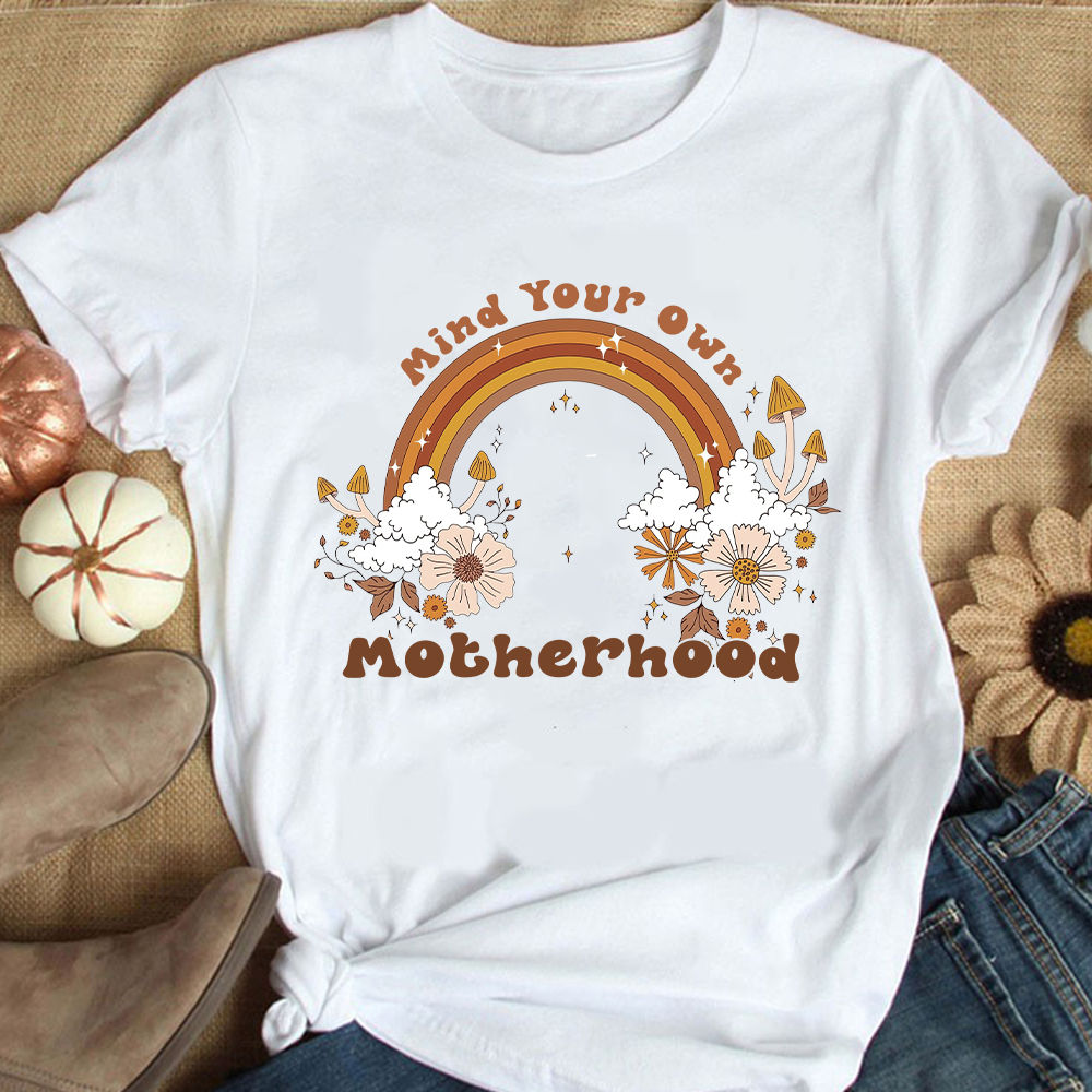 Mind Your Own Motherhood Shirt, Groovy Mama Shirt, Family Matching Shirt 42929_2