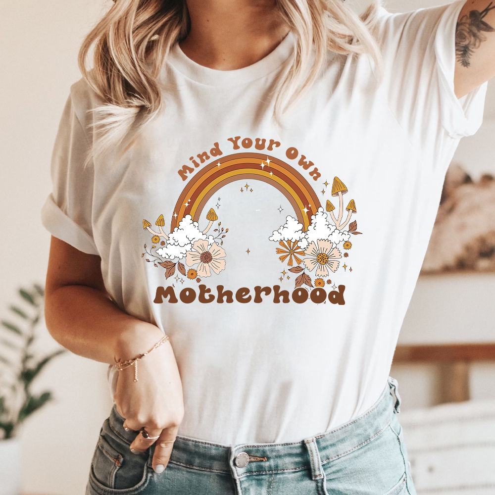 Mind Your Own Motherhood Shirt, Groovy Mama Shirt, Family Matching Shirt 42929_1