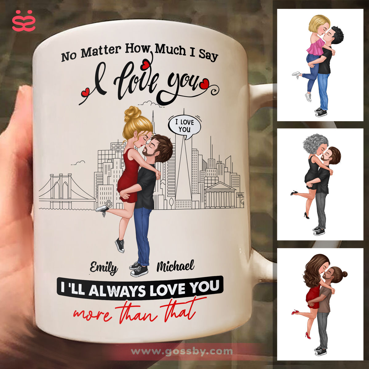 Personalized Mug - Couple Gift - I Say I Love You - Valentine Gifts, Wedding Gifts, Anniversary Gifts