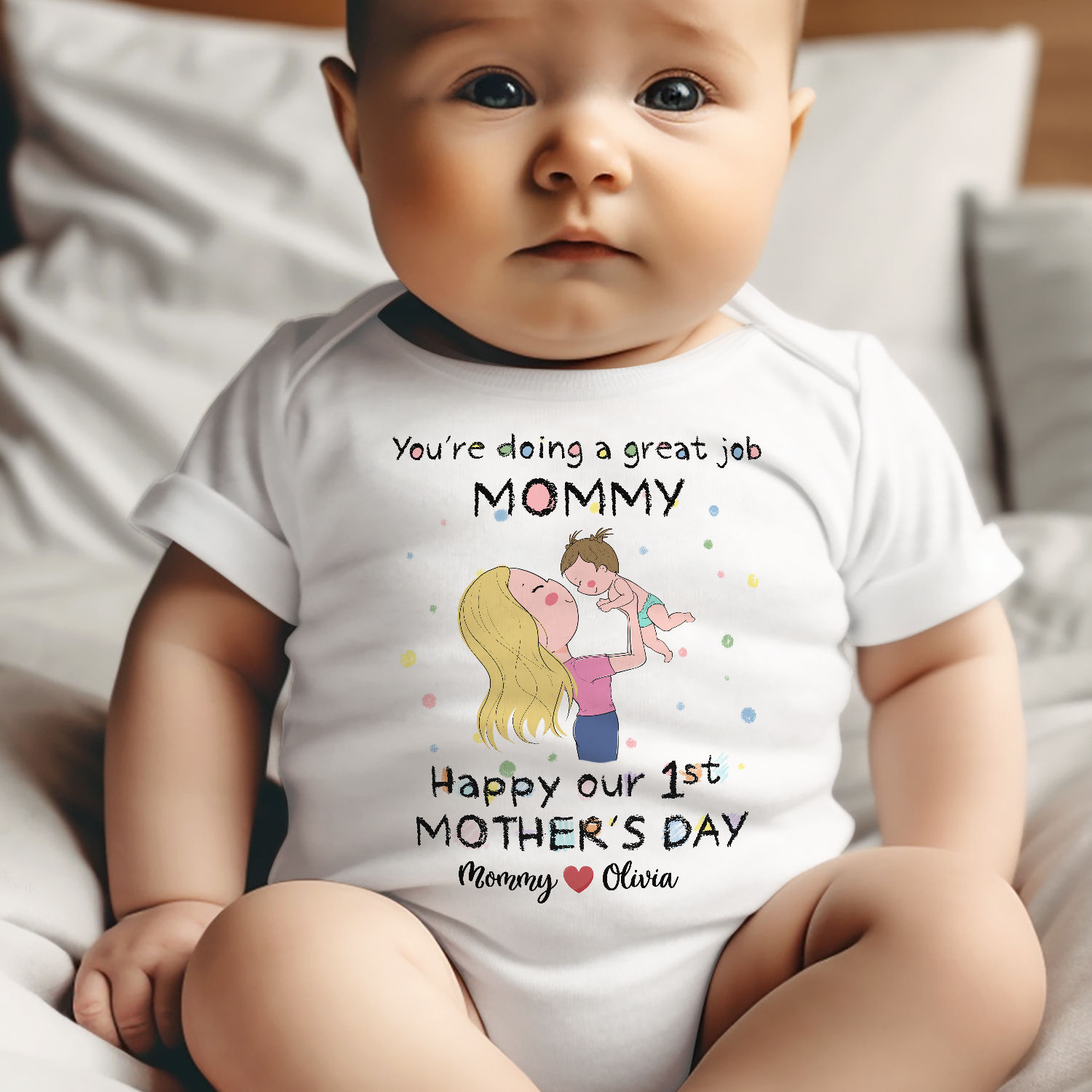 Mother's Day Gift - You're Doing A Great Job Mommy - Happy Our 1st ...