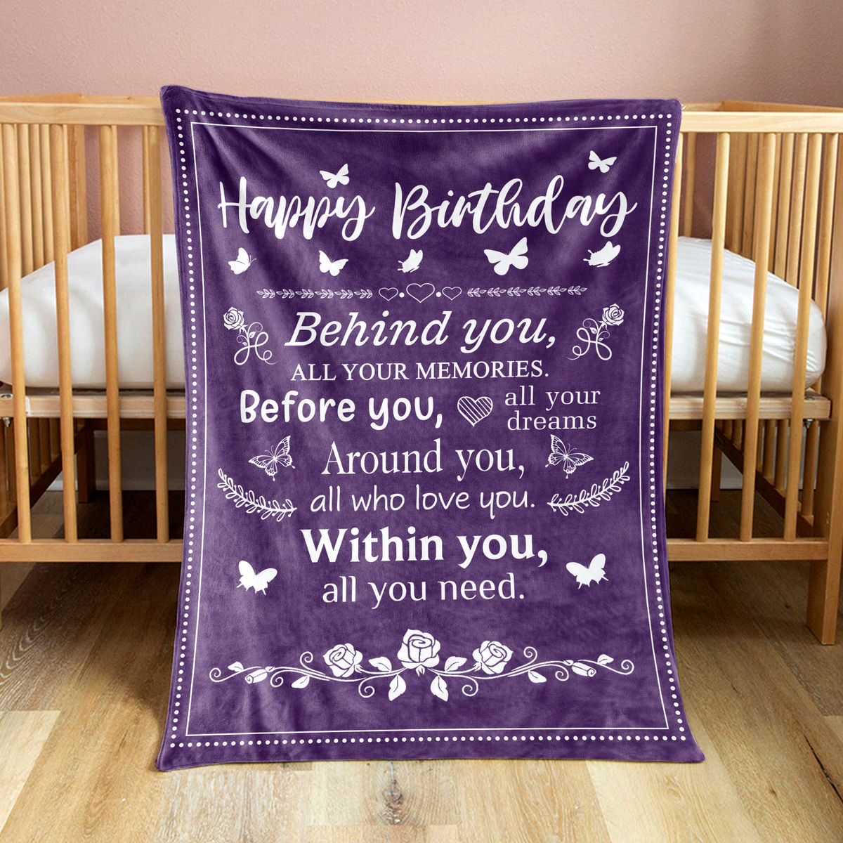 Personalized Blanket - Birthday Blanket - Blanket - Happy Birthday, behind you all your memories_8