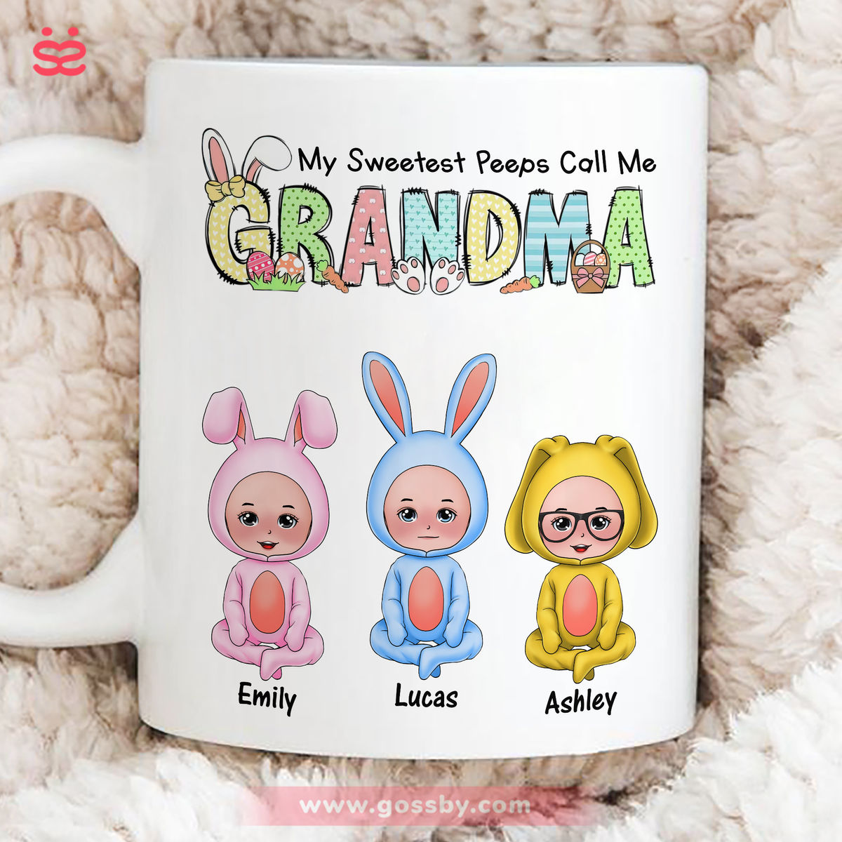 Personalized Mug - Custom Easter Gifts - My Sweetest Peeps Call Me Grandma - Easter Day Gift