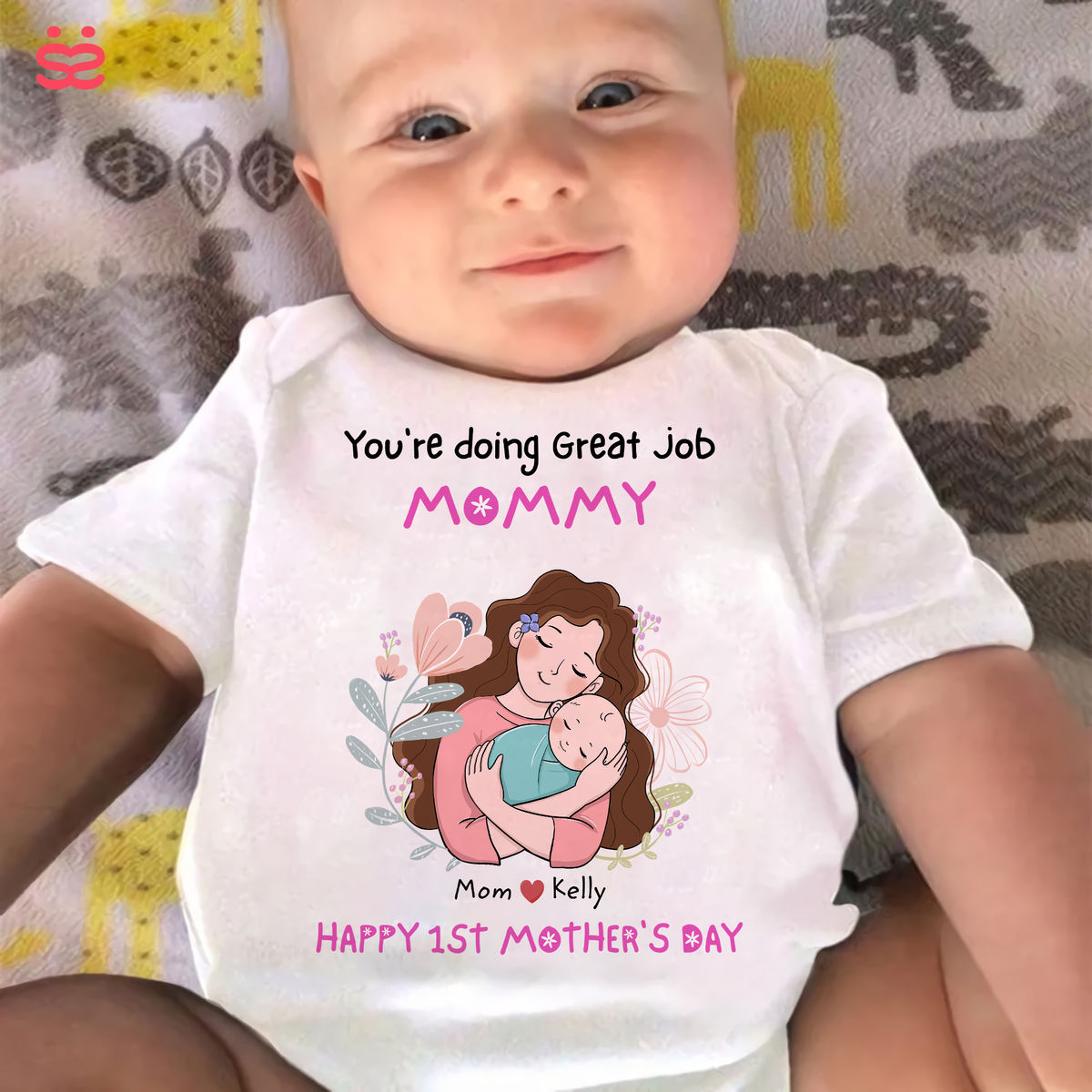 Personalized Onesie - Custom Baby Onesies - You're doing a great job mommy Happy 1st Mother's Day - Mother's Day 2024