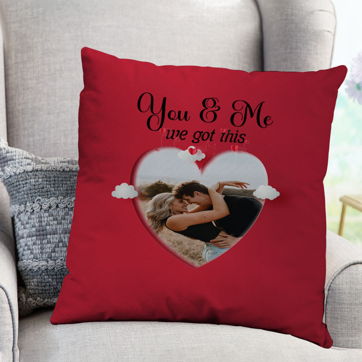 Photo Pillow - Photo Upload - Pillow For Couple - Gift For Couple, Wedding, Photo Gifts For Couple