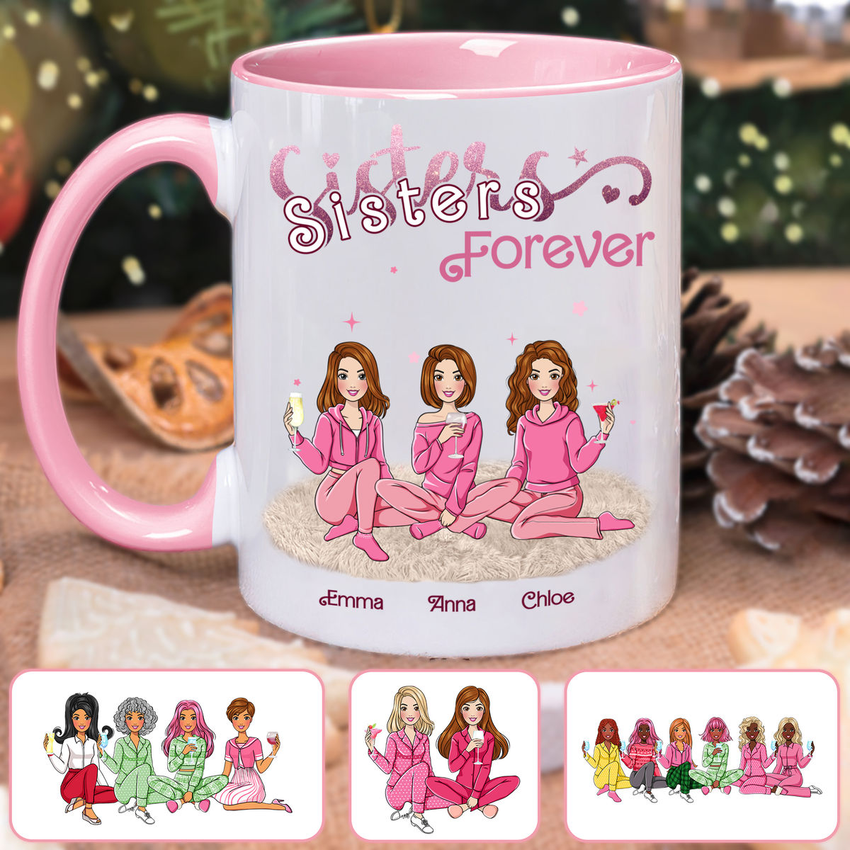 Gift for Sisters, Gift for Besties - Sisters Forever - Barbie V1