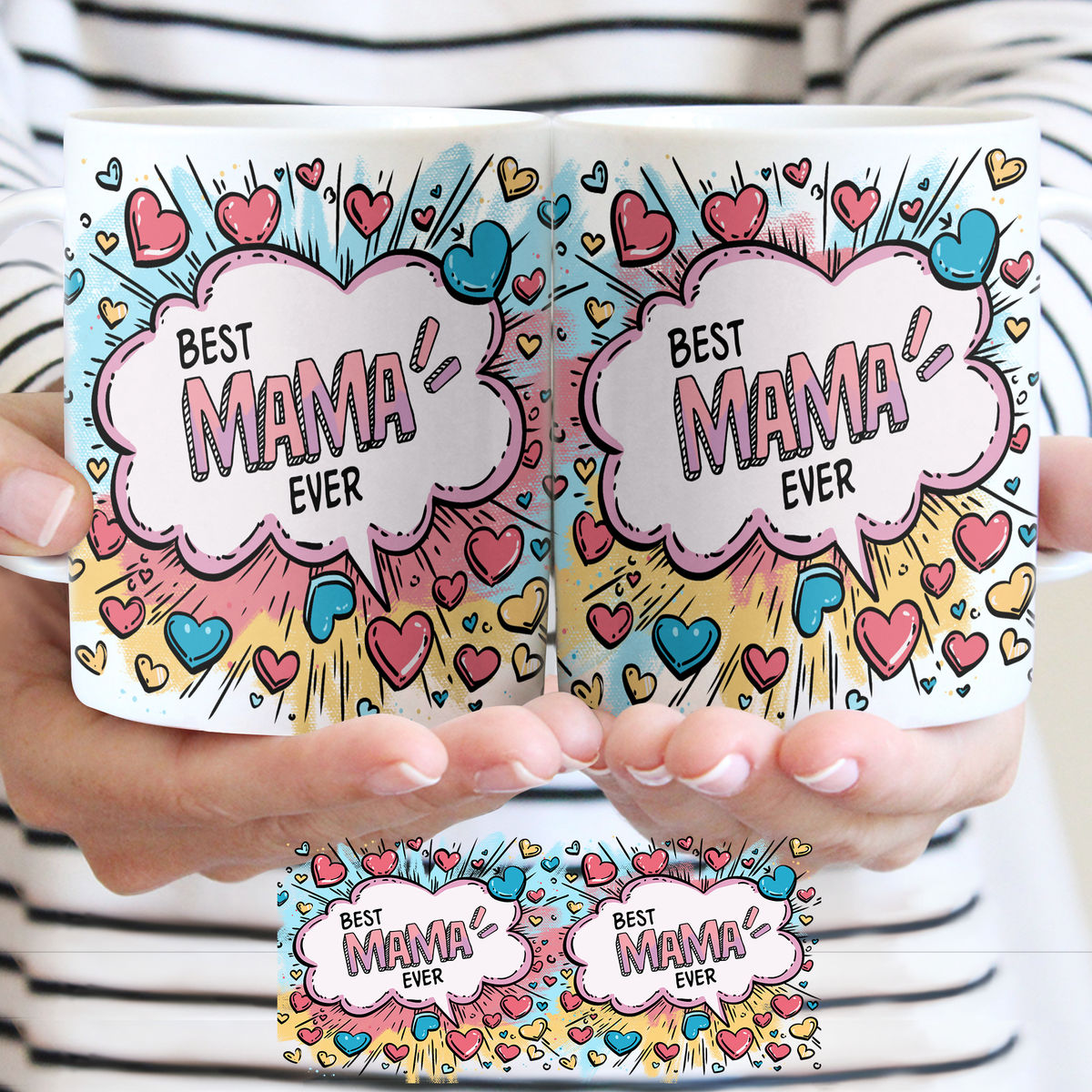 Mug - Mother & Daughter Mug - Best Mama Ever_1