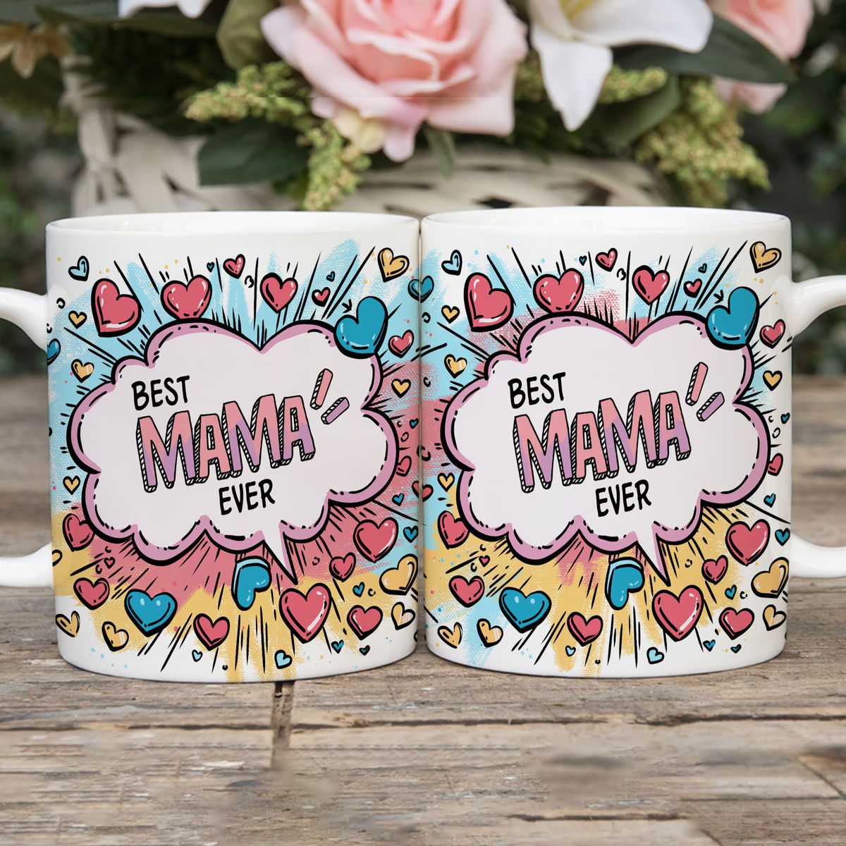 Mug - Mother & Daughter Mug - Best Mama Ever