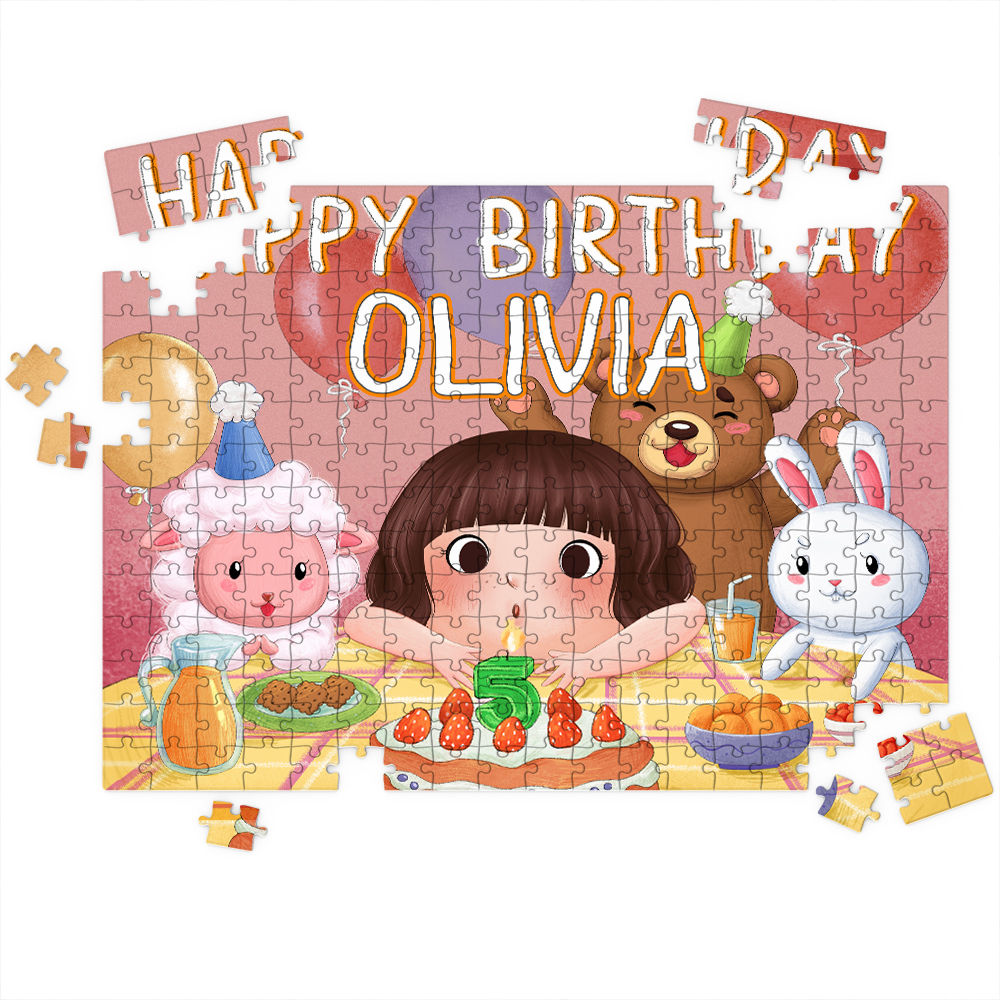 Personalized Puzzle - Jigsaw Puzzle Personalized - HAPPY BIRTHDAY | Gift for Kids - Trendy 2024_5